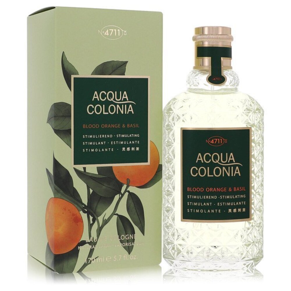 4711 Acqua Colonia Blood Orange & Basil by 4711 Eau De Cologne Spray (Unisex) 5.